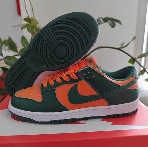 Cheap Nike Dunk Orange Green Shoes Men and Women-106